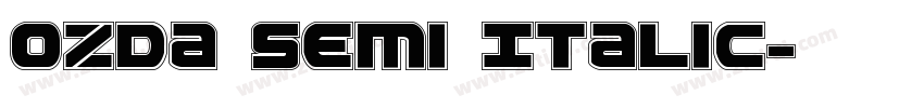Ozda Semi Italic字体转换